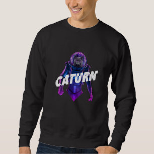 Sweatshirt Chat de l'espace Caturn Astronaute