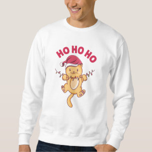 Sweatshirt Chat de Noël Ho Ho