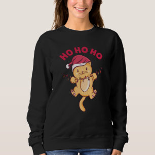 Sweatshirt Chat de Noël Ho Ho