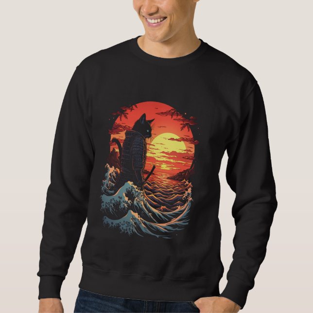 Sweatshirt Chat de Samurai (Devant)
