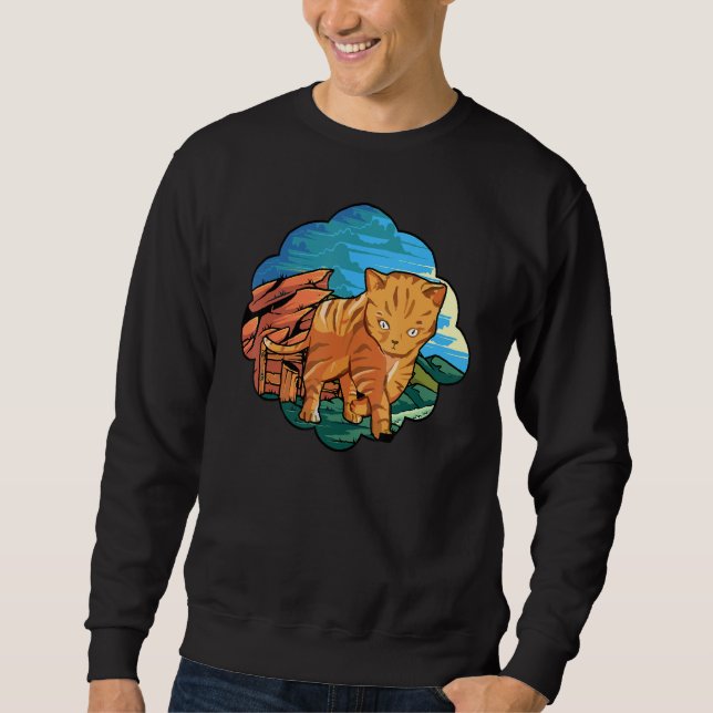 Sweatshirt Chat du Bengale 1 (Devant)