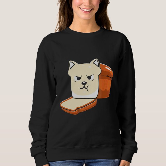 Sweatshirt Chat en pain mignon Halloween (Devant)