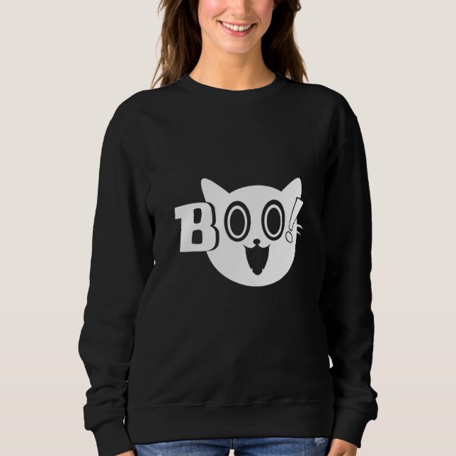 Sweatshirt Chat fantôme (Devant)