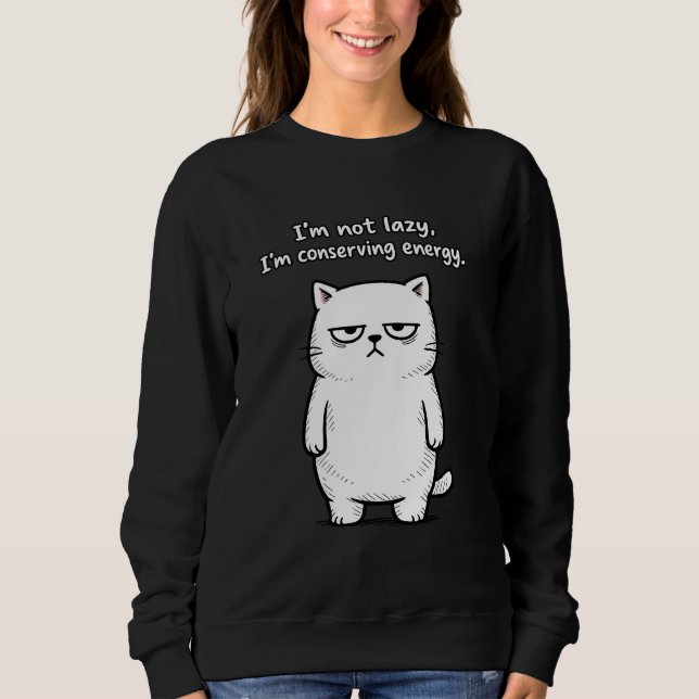 Sweatshirt Chat graphique d'humour sarcastique - Mème d'anima (Devant)