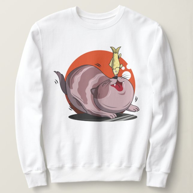 Sweatshirt Chat gras mignon (Design devant)