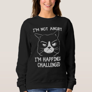 Sweatshirt Chat Grumpy Mauvaise Humeur Matin Personnes Sarcas