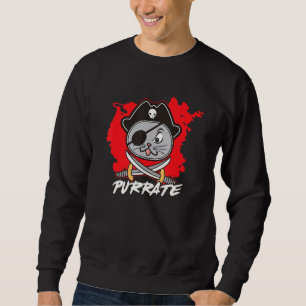 Sweatshirt Chat Halloween Carnival Costume de pirate 1