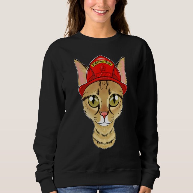 Sweatshirt Chat I pompier Chat I pompier Savannah Chat (Devant)