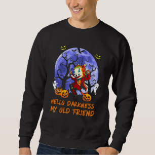 Sweatshirt Chat Joker Visage Bonjour Ténèbres Mon Vieux Ami H