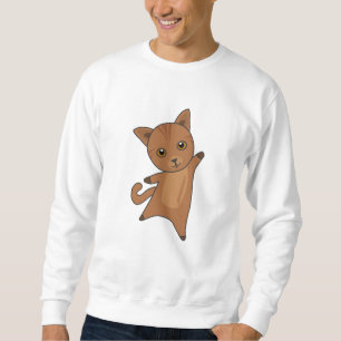 Sweatshirt Chat Kitty Fourrure Nez mignon Animaux Meow