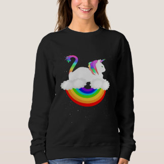 Sweatshirt Chat licorne