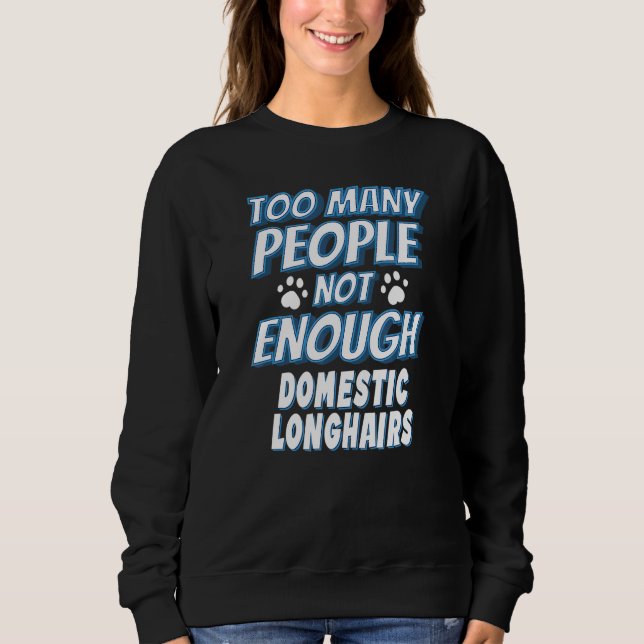 Sweatshirt Chat Longhair domestique Disant Introduction (Devant)