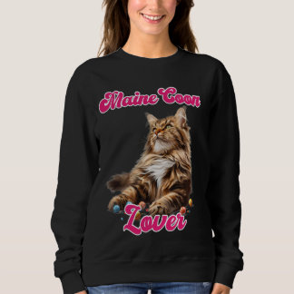 Sweatshirt Chat Maman MAINE COON LOVER Maine Coon Propriétair