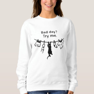 Sweatshirt Chat Mauvaise Journée