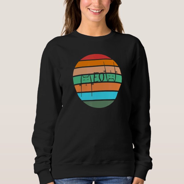 Sweatshirt Chat Miaou du Crépuscule (Devant)