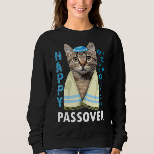 Sweatshirt Chat mignon Pâque Dit Joyeux Pâque Juif