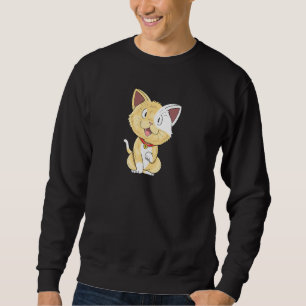 Sweatshirt Chat Motif Chat Chat Kitten Mignonne Dame Hommes E