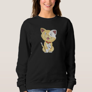 Sweatshirt Chat Motif Chat Chat Kitten Mignonne Dame Hommes E