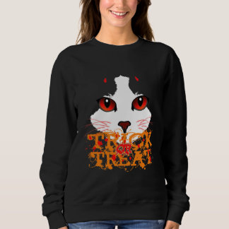 Sweatshirt Chat noir à coller ou à traiter