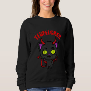 Sweatshirt Chat noir Devil Kitten Costume Enfer
