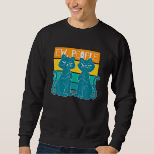 Sweatshirt Chat Noir Femmes Nouvelles Personnes Chat Meowy