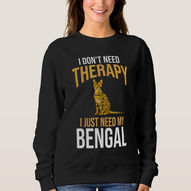 Sweatshirt Chat Owener Bengale (Devant)