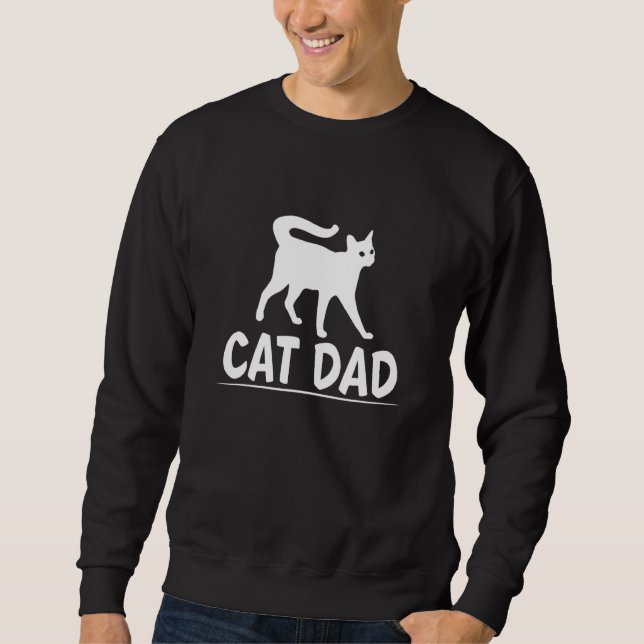 Sweatshirt Chat Papa Meilleur Chat Papa Jamais 1 (Devant)