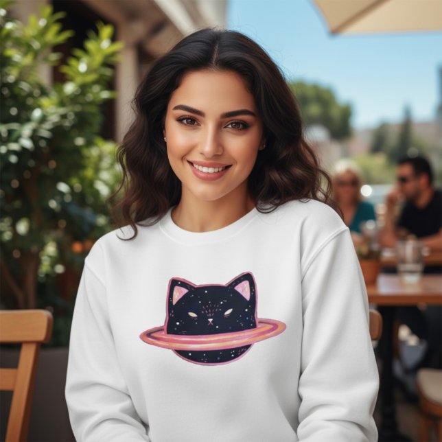 Sweatshirt Chat Planète (Créateur téléchargé)