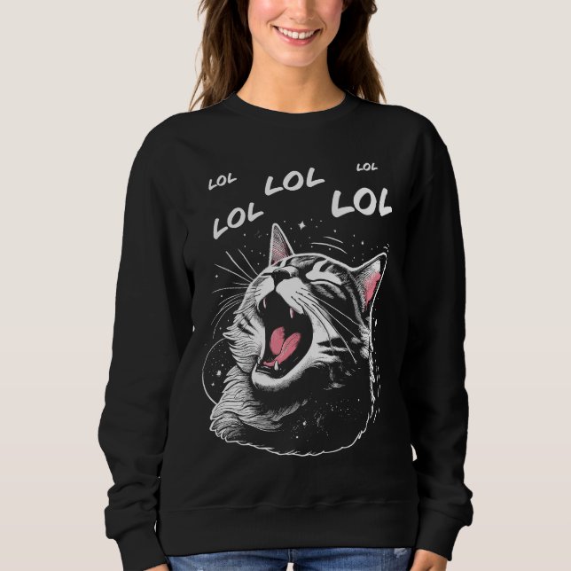 Sweatshirt Chat qui rit MDR (Devant)