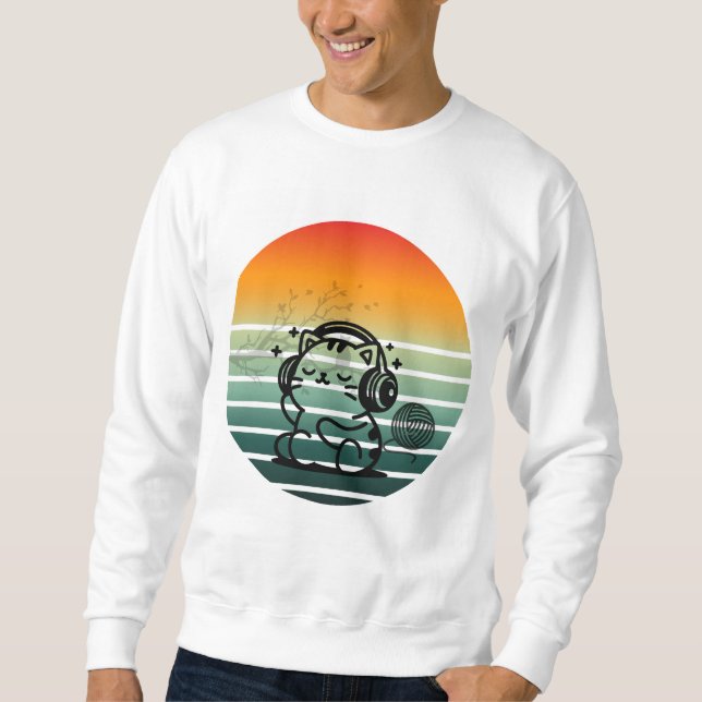 SWEATSHIRT CHAT SHIRT (Devant)