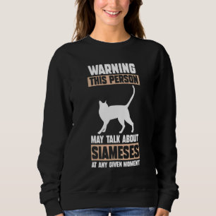 Sweatshirt Chat Siamese 3