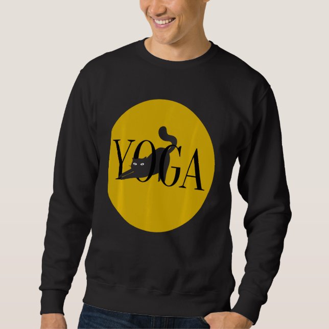 Sweatshirt Chat Sucré Qui Étire L'Idée (Devant)