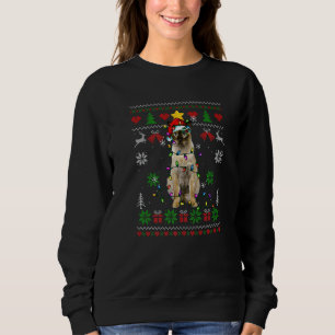 Sweatshirt Chat Tonkinais de Noël laid éclairé du chapeau de