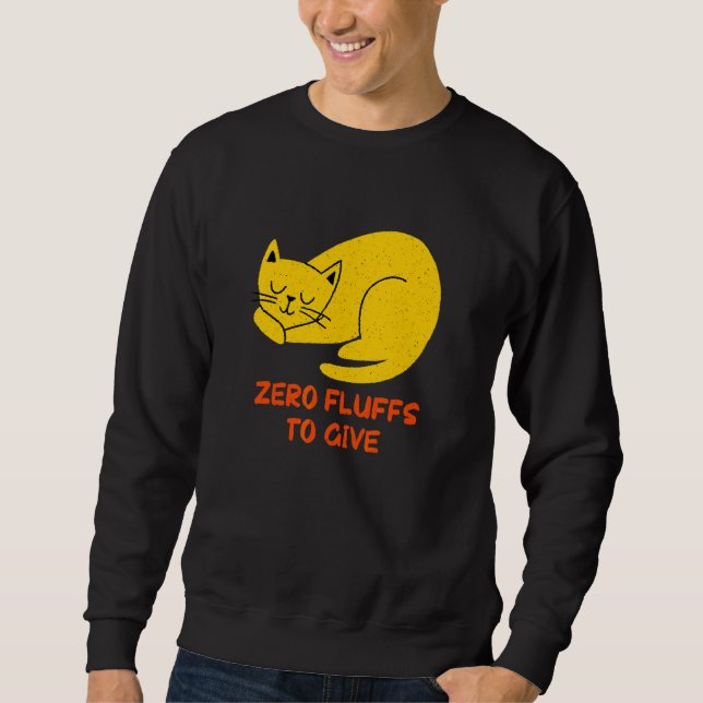 Sweatshirt Chat Zéro Peluches à Donner  Maman Chat Chaton Pap (Devant)