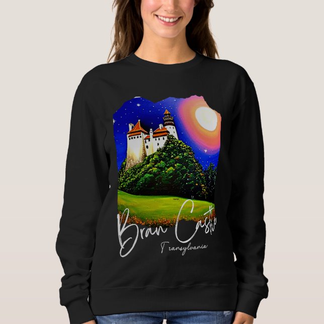 Sweatshirt Château de Bran Transylvanie Maison de Dracula Pei (Devant)