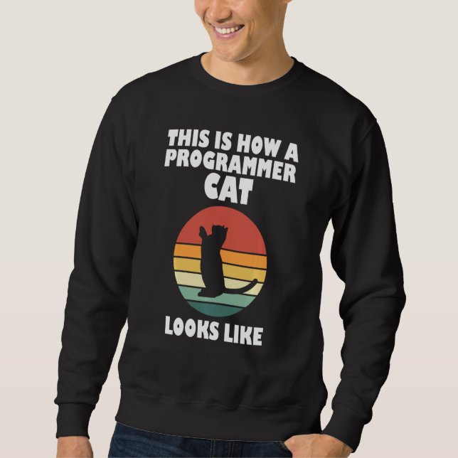 Sweatshirt Chats Amusants Et Ingénieurs De Programmation Les  (Devant)