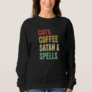 Sweatshirt Chats Café Satan Et Spire Vintage