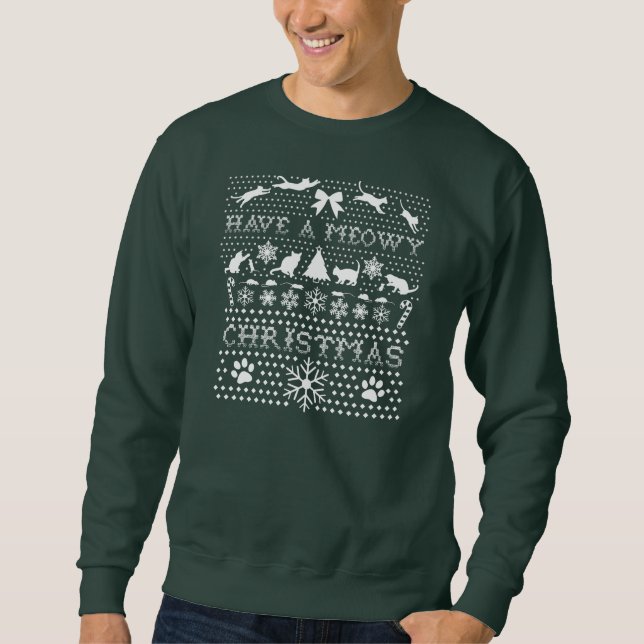 Sweatshirt Chats de Noël (Devant)