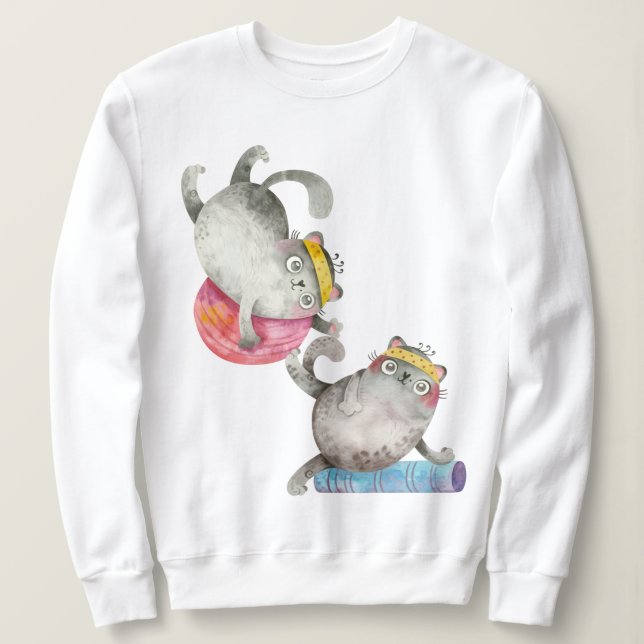 Sweatshirt Chats d'entraînement (Design devant)