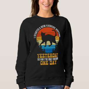 Sweatshirt Chats Dit Lazy Dire Grumeux
