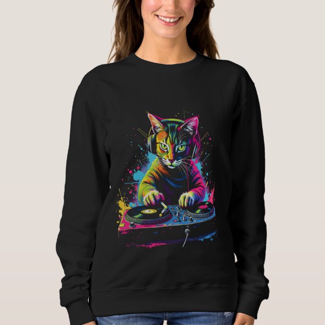 Sweatshirt Chats DJ Art (Devant)