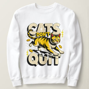 Sweatshirt Chats entrepreneurs ne quittent pas - Boss Babe Mo