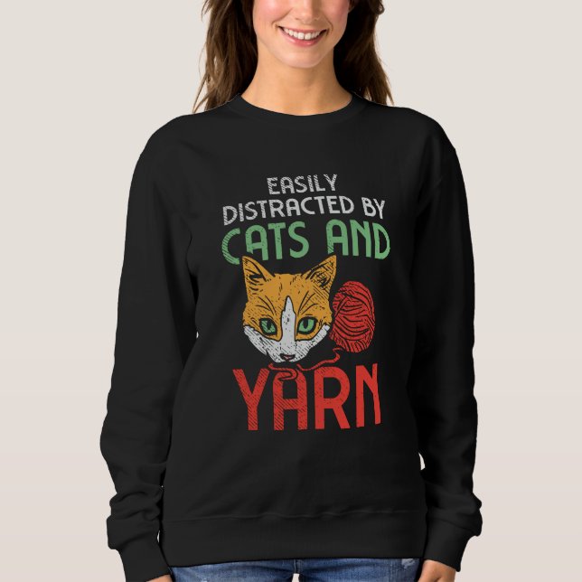 Sweatshirt Chats Et Fils (Devant)