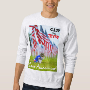Sweatshirt Chats Fur Trump Sauvez l'Amérique !
