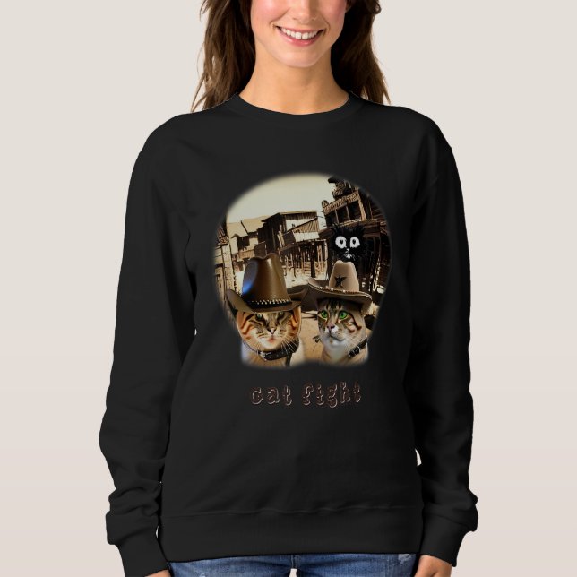 Sweatshirt Chats Je Fais Ce Que J'Aime (Devant)