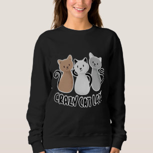 Sweatshirt Chats-Lady Cute Dit Design