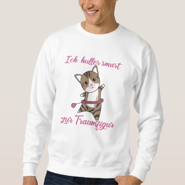 Sweatshirt Chats Le Hullern Smart Hoop Cute Kitten (Devant)