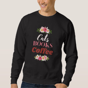 Sweatshirt Chats Livres Café Cute Café Café