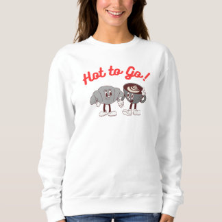 Sweatshirt Chaud to Go Chemise Sweatshirt, Retro vintage, caf