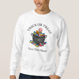 Sweatshirt Chaudière de Halloween pour la tournée des friandi